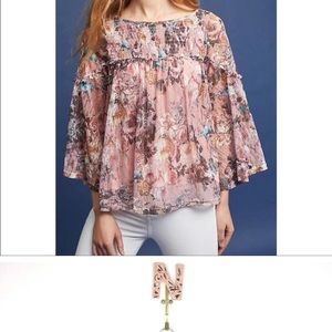 Anthropologie Akemi + Kin Patrizia Lace Blouse Top